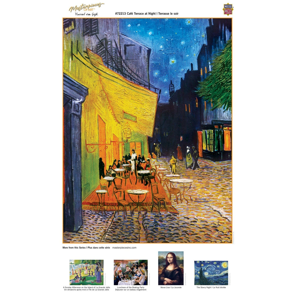 MasterPieces of Art - Cafe Terrace at Night 1000 Piece Jigsaw Puzzle (ONLINE ORDER ONLY)