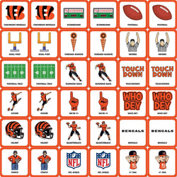 Cincinnati Bengals Matching Game (ONLINE ORDER ONLY)