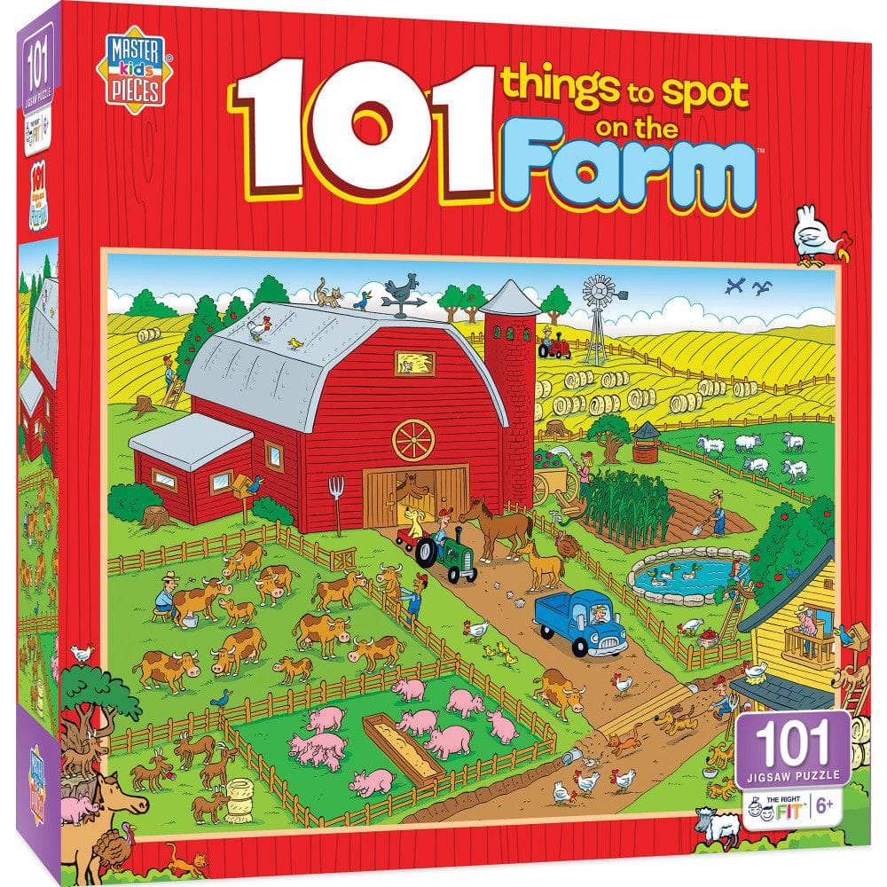 101 Things to Spot on a Farm - 101 Piece Jigsaw Puzzle (ONLINE ORDER ONLY)