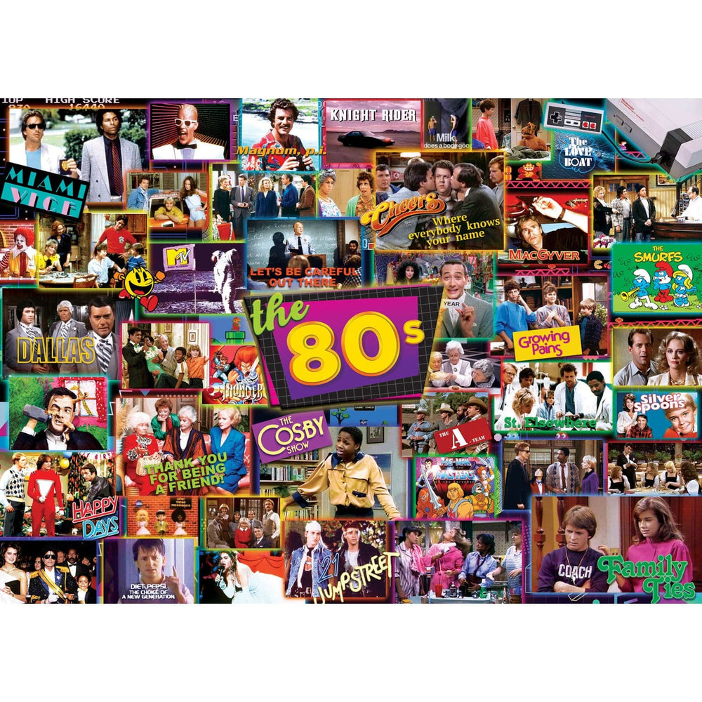 TV Time - 80's Shows 1000 Piece Jigsaw Puzzle (ONLINE ORDER ONLY)