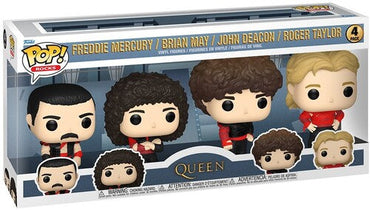 FUNKO POP! Rocks: Queen - 4-Pack (Large Item, Vinyl Figure, 4 Pack) [Action Figure] (Online Order Only) (ONLINE ORDER ONLY)
