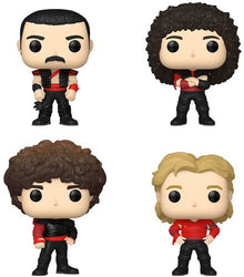 FUNKO POP! Rocks: Queen - 4-Pack (Large Item, Vinyl Figure, 4 Pack) [Action Figure] (Online Order Only) (ONLINE ORDER ONLY)