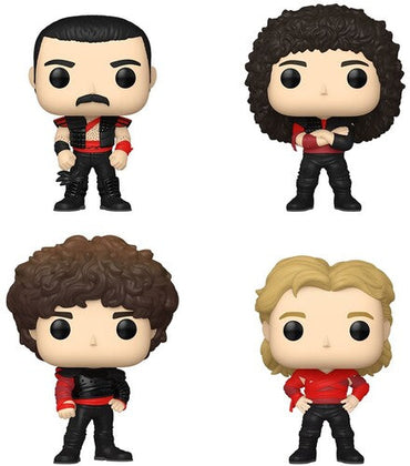 FUNKO POP! Rocks: Queen - 4-Pack (Large Item, Vinyl Figure, 4 Pack) [Action Figure] (Online Order Only) (ONLINE ORDER ONLY)