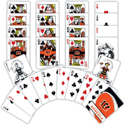 Cincinnati Bengals Playing Cards - 54 Card Deck (ONLINE ORDER ONLY)