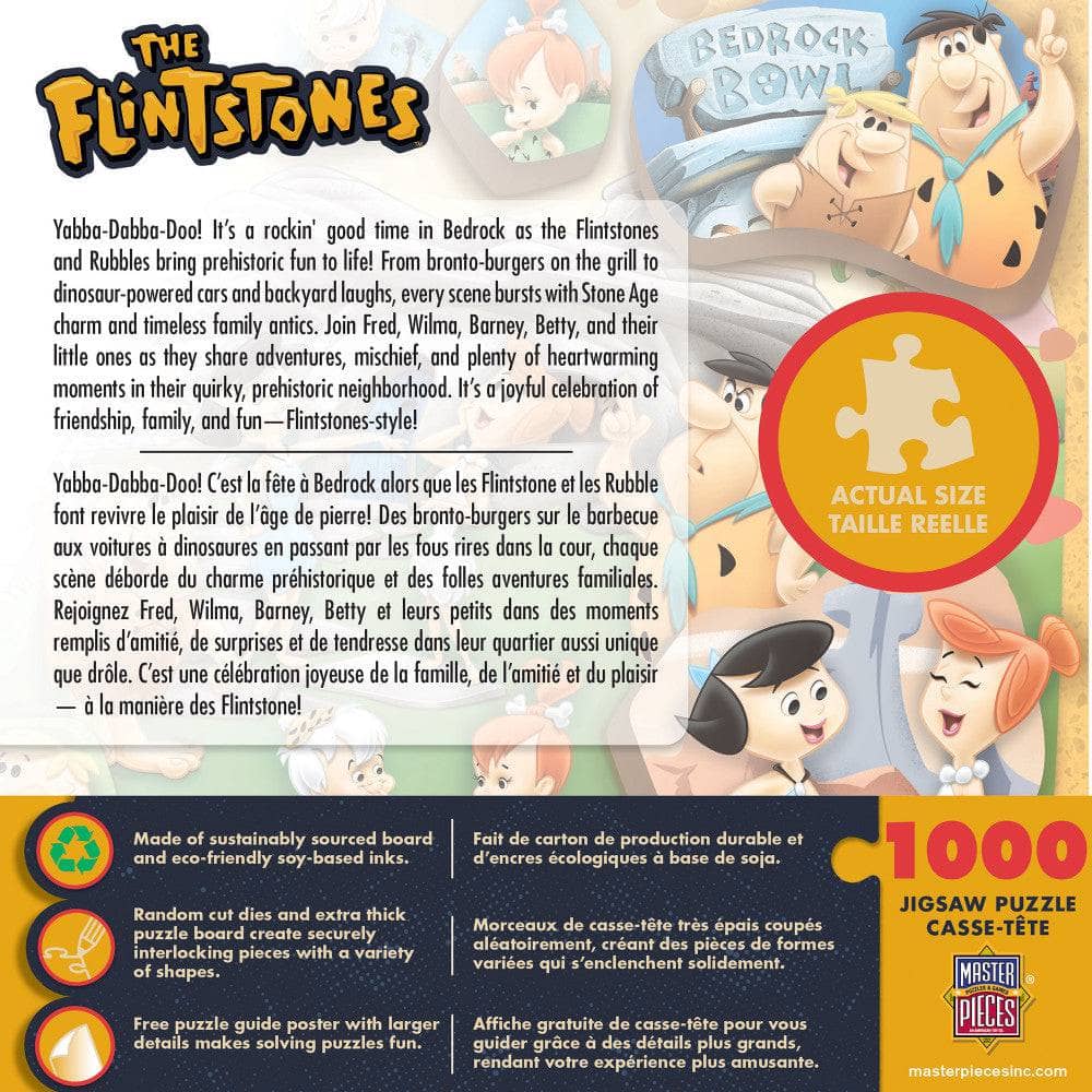 The Flintstones - Yabba Dabba Doo 1000 Piece Jigsaw Puzzle (ONLINE ORDER ONLY)