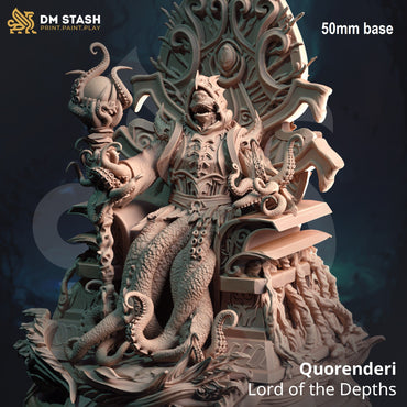 Quorenderi, Lord of the Depths (Royal Squid Horror) - Seated in Throne (Online Order Only)