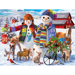 Happy Holidays - Snow Family McDonald 300 Piece EZ Grip Jigsaw Puzzle (ONLINE ORDER ONLY)