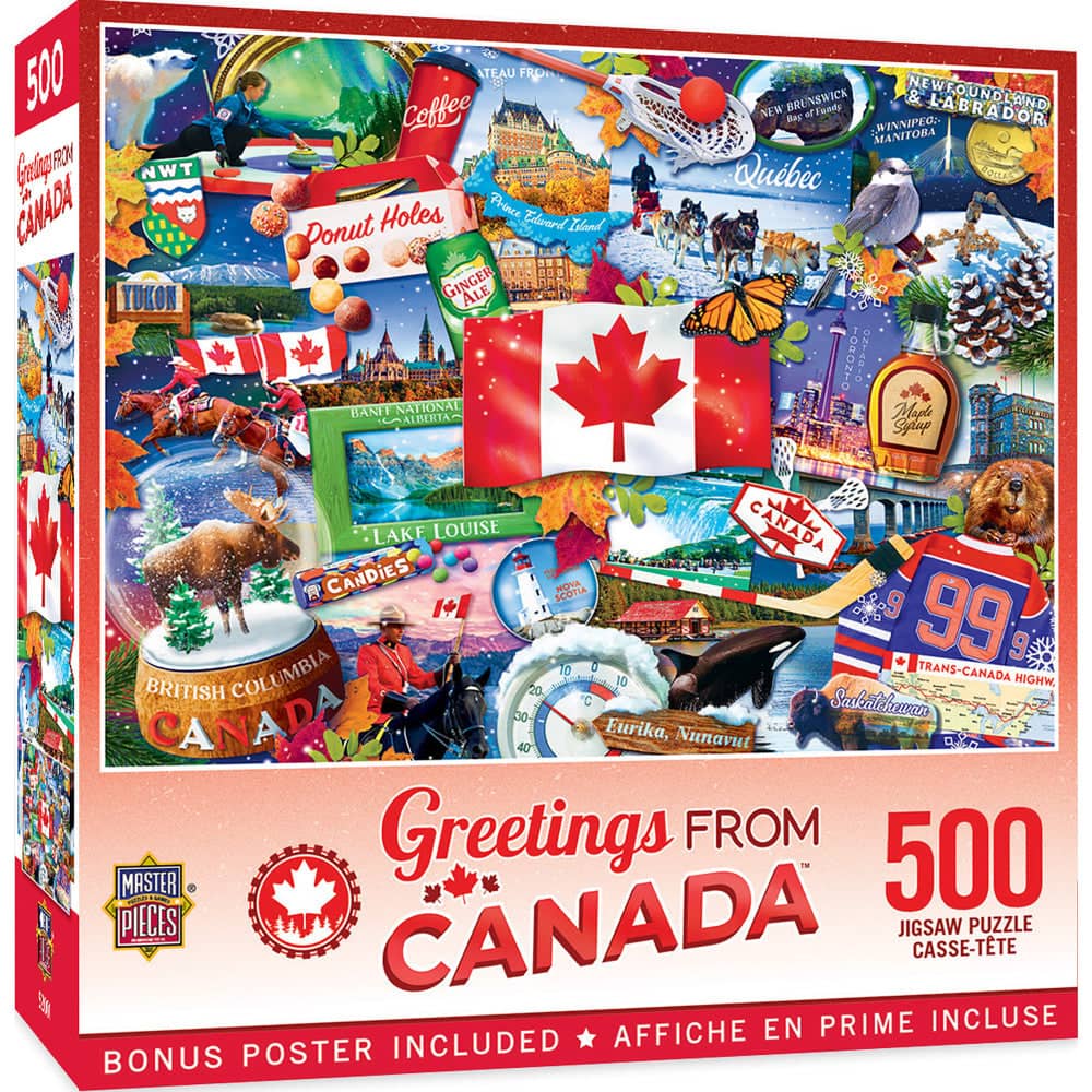 Greetings From Canada - 500 Piece Jigsaw Puzzle