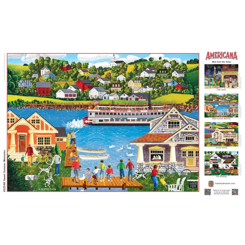 Americana - Sweet Summer Memories 500 Piece EZ Grip Jigsaw Puzzle