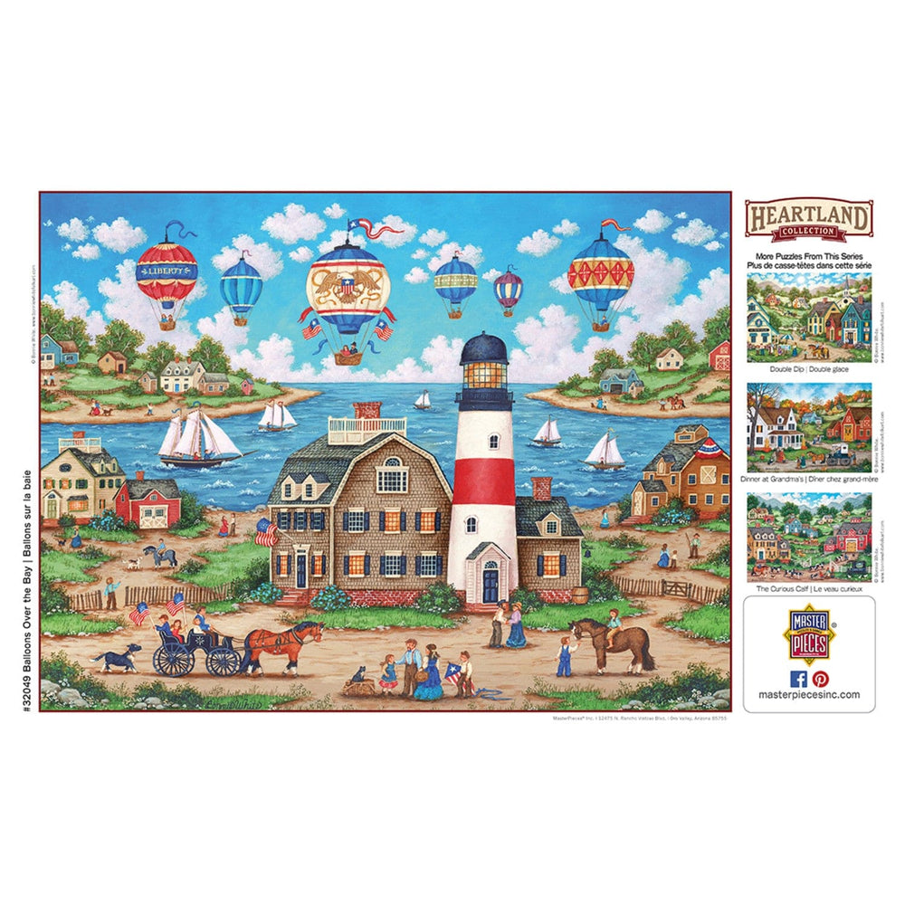 Heartland - Balloons Over the Bay 550 Piece Jigsaw Puzzle (ONLINE ORDER ONLY)