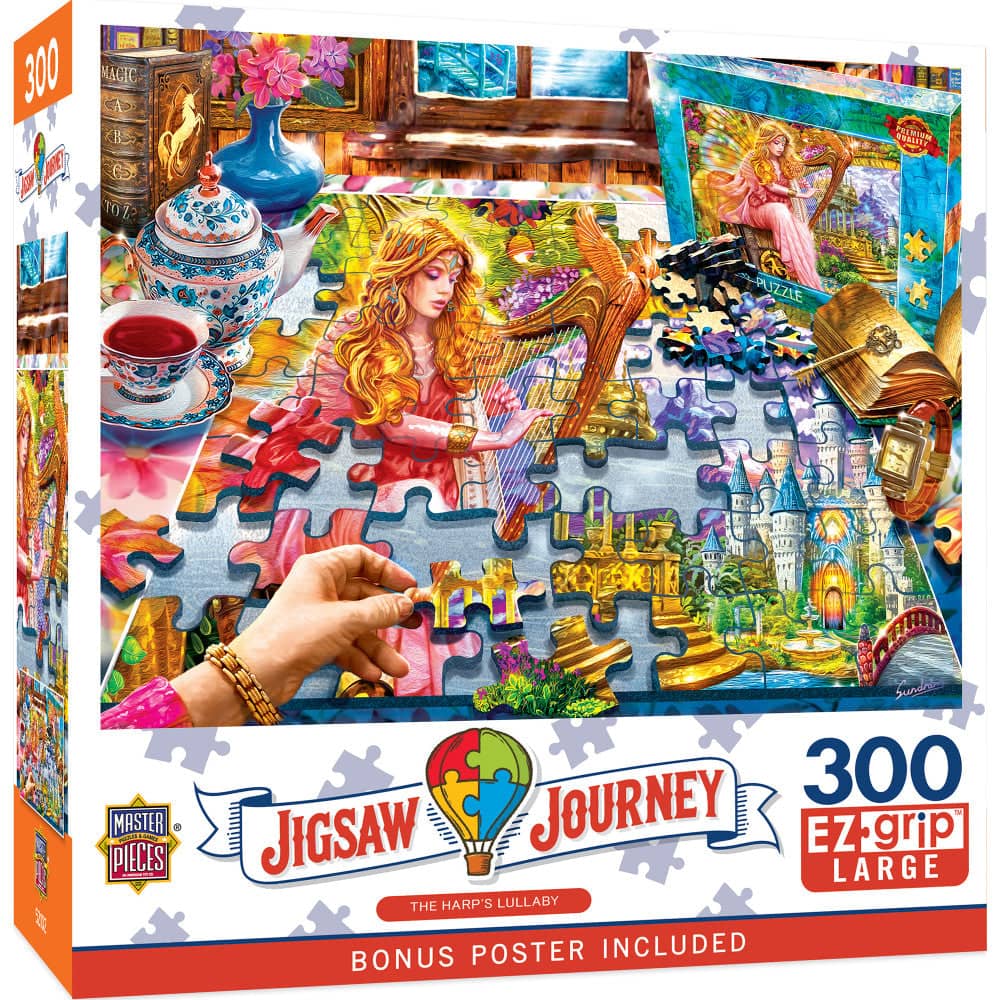 Jigsaw Journey - The Harp's Lullaby 300 Piece EZ Grip Jigsaw Puzzle (ONLINE ORDER ONLY)