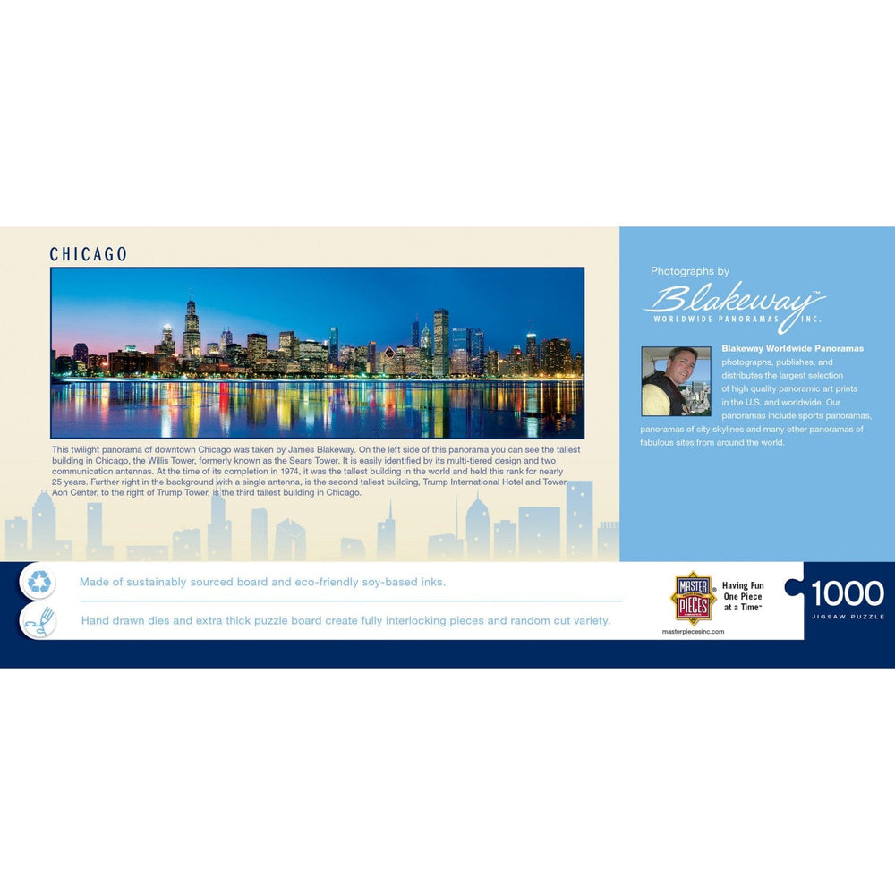Chicago, Illinois 1000 Piece Panoramic Jigsaw Puzzle (ONLINE ORDER ONLY)