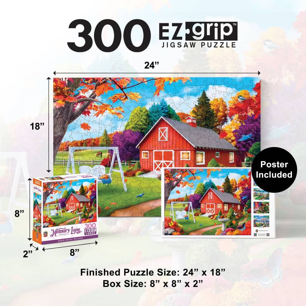 Memory Lane - Harvest Breeze 300 Piece EZ Grip Jigsaw Puzzle