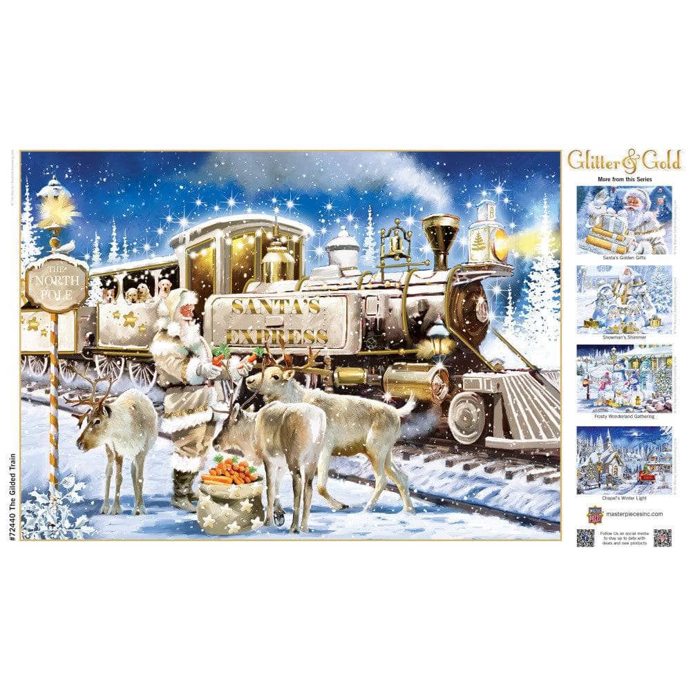 Glitter & Gold - The Gilded Train 1000 Piece Jigsaw Puzzle (ONLINE ORDER ONLY)