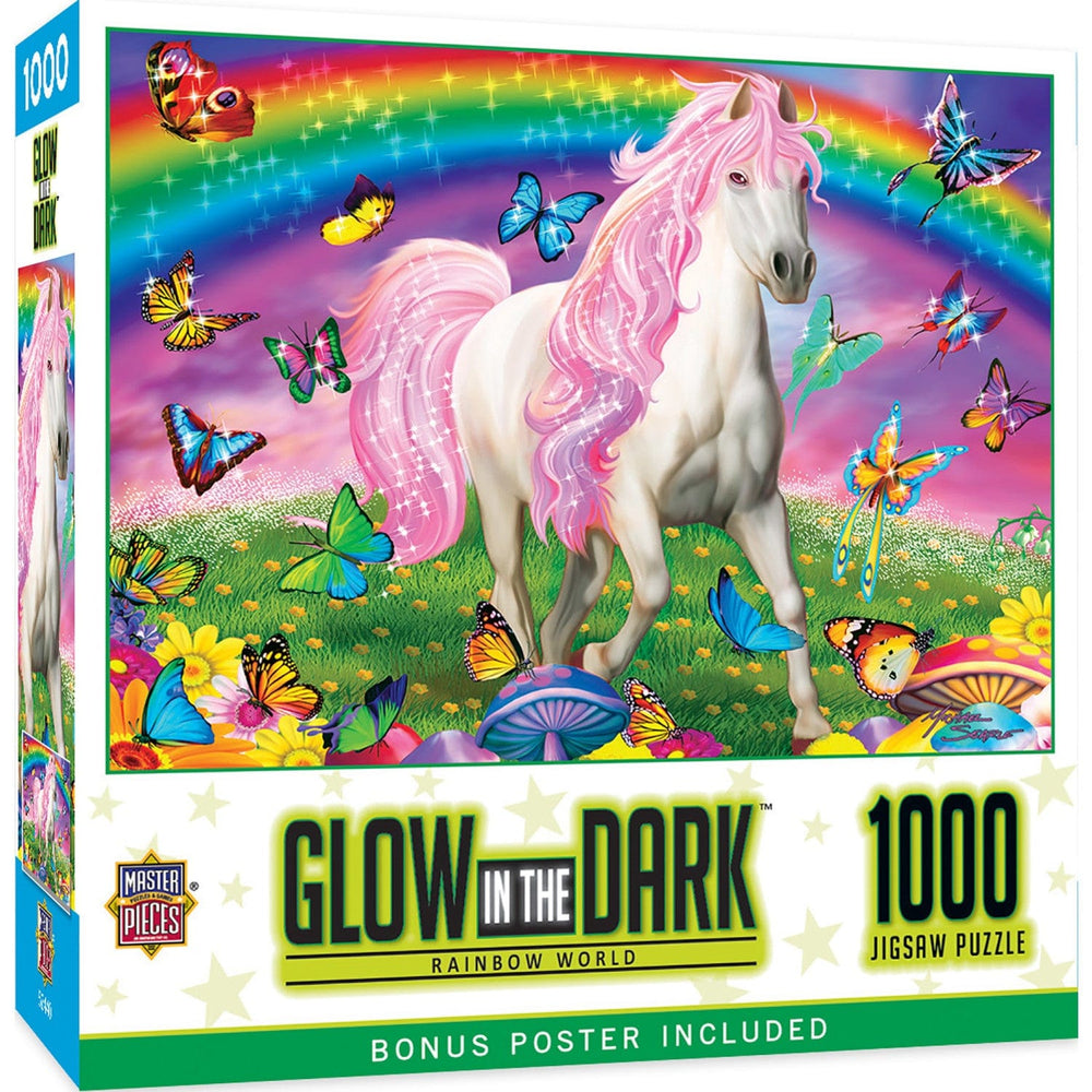 Glow in the Dark - Rainbow World 1000 Piece Jigsaw Puzzle (ONLINE ORDER ONLY)