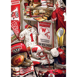 Wisconsin Badgers - Locker Room 500 Piece Jigsaw Puzzle (ONLINE ORDER ONLY)