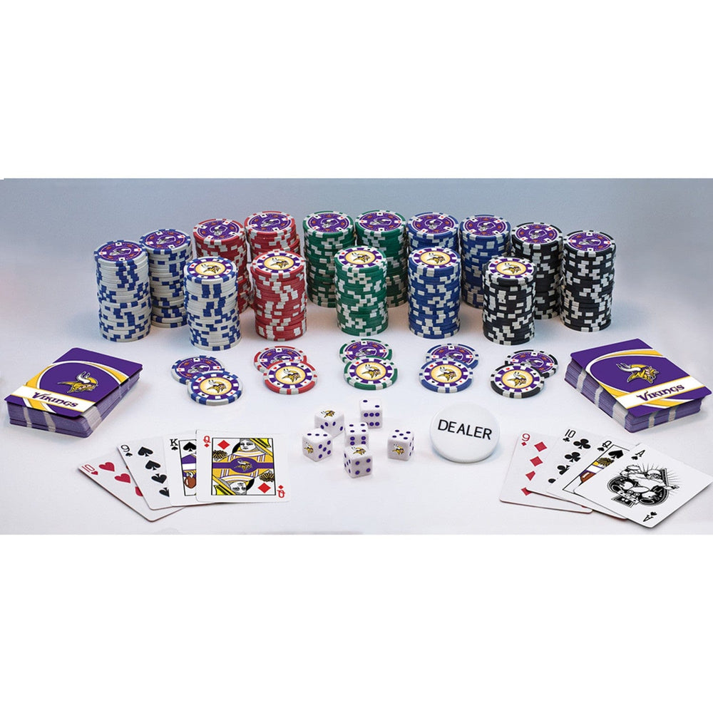Minnesota Vikings 300 Piece Poker Set (ONLINE ORDER ONLY)
