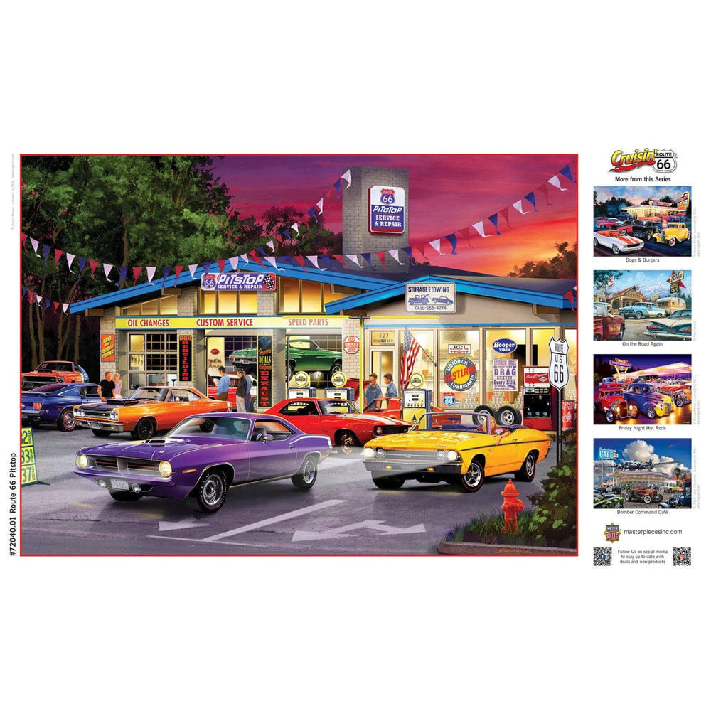 Cruisin' Route 66 - Pitstop 1000 Piece Jigsaw Puzzle (ONLINE ORDER ONLY)