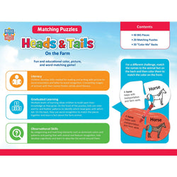 Heads & Tails On the Farm Matching Jigsaw Puzzles