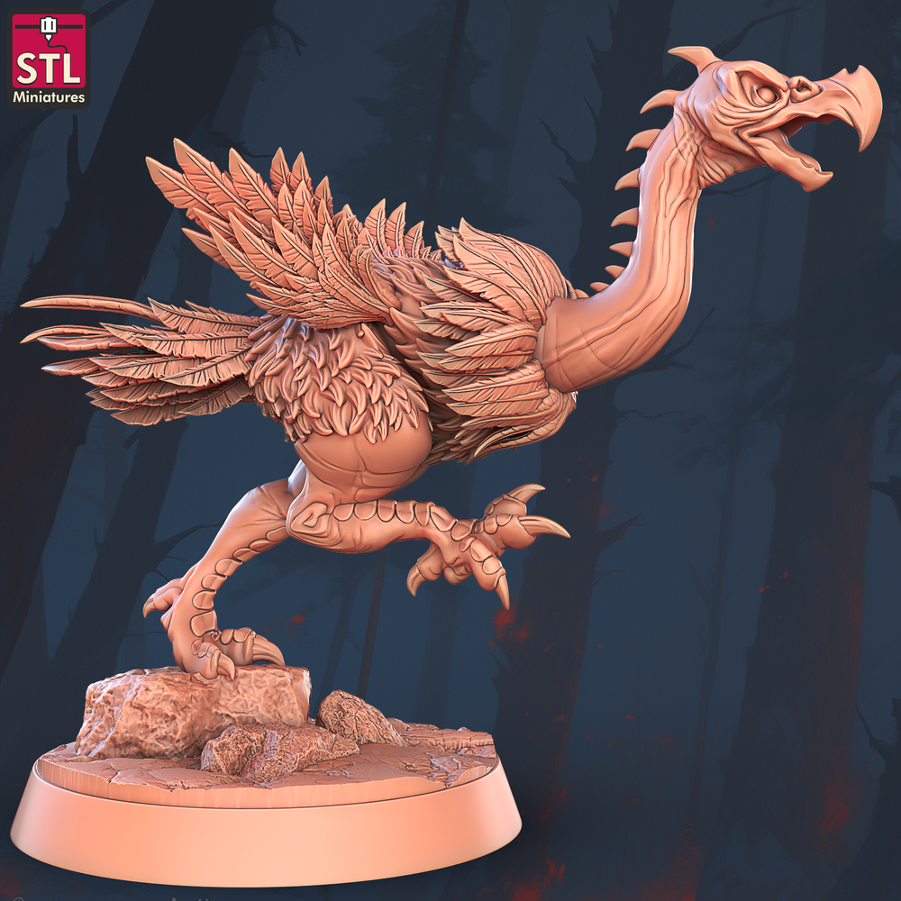 3D Printed STL Miniatures Acrisbird Set 28 - 32mm War Gaming D&D (Online Only)