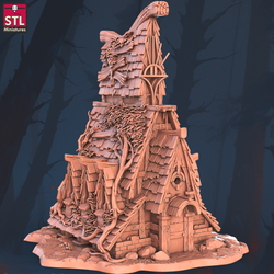 3D Printed STL Miniatures Witches Council Set 28 - 32mm War Gaming D&D (Online Only)