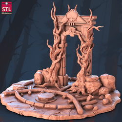 3D Printed STL Miniatures Witches Council Set 28 - 32mm War Gaming D&D (Online Only)