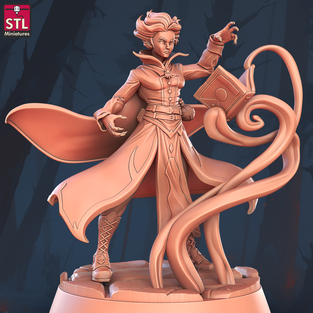 3D Printed STL Miniatures Witches Council Set 28 - 32mm War Gaming D&D (Online Only)