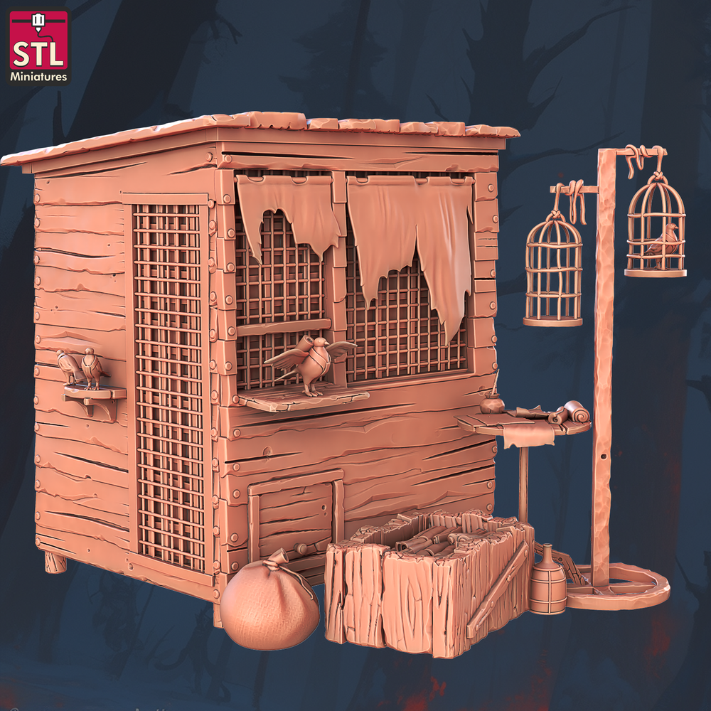 3D Printed STL Miniatures Beggars Guild Set 28 - 32mm War Gaming D&D (Online Only)