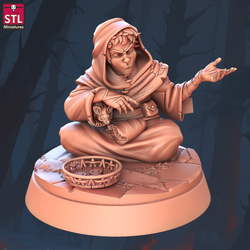 3D Printed STL Miniatures Beggars Guild Set 28 - 32mm War Gaming D&D (Online Only)