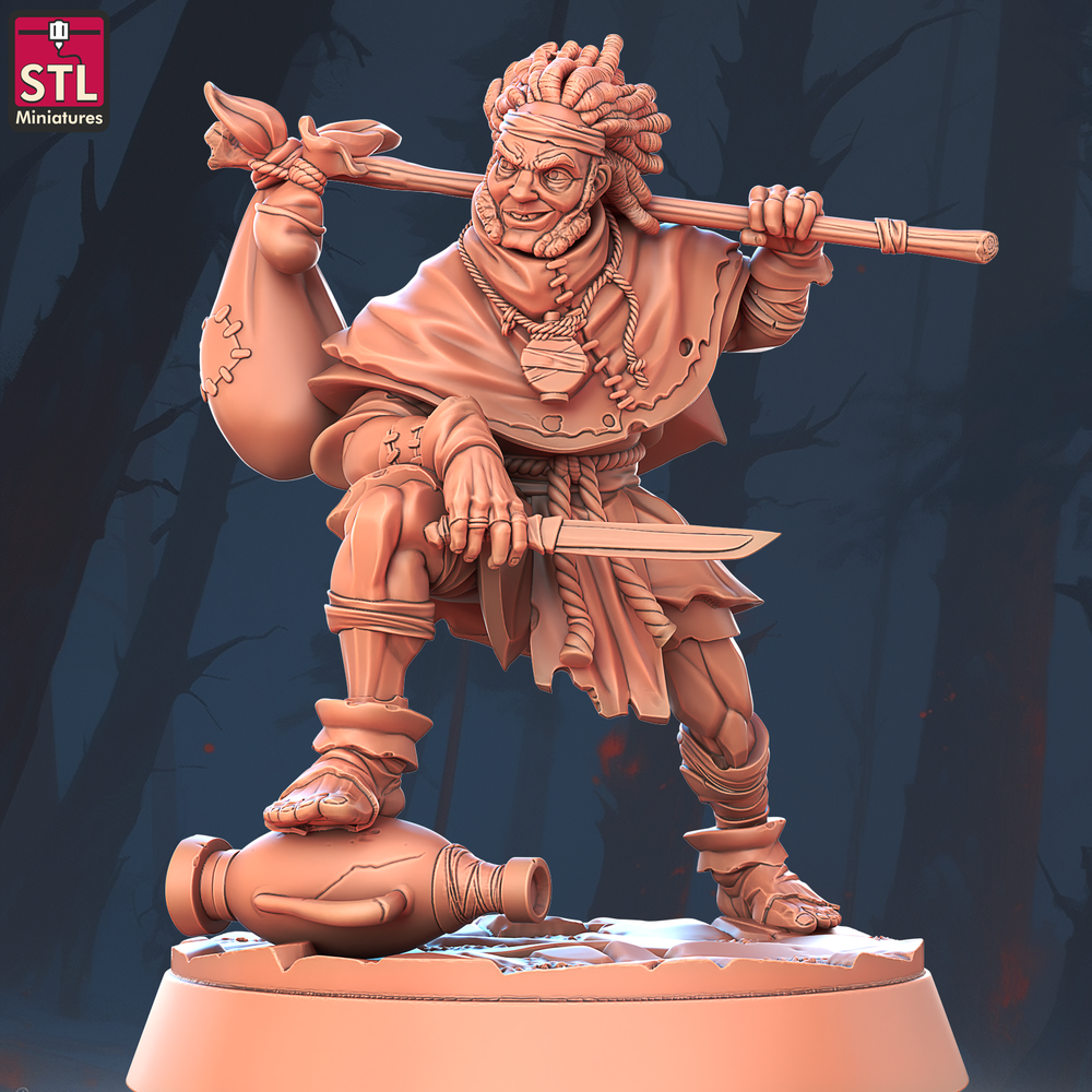 3D Printed STL Miniatures Beggars Guild Set 28 - 32mm War Gaming D&D (Online Only)