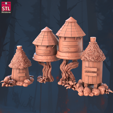 3D Printed STL Miniatures Beekeepers Set 28 - 32mm War Gaming D&D (Online Only)