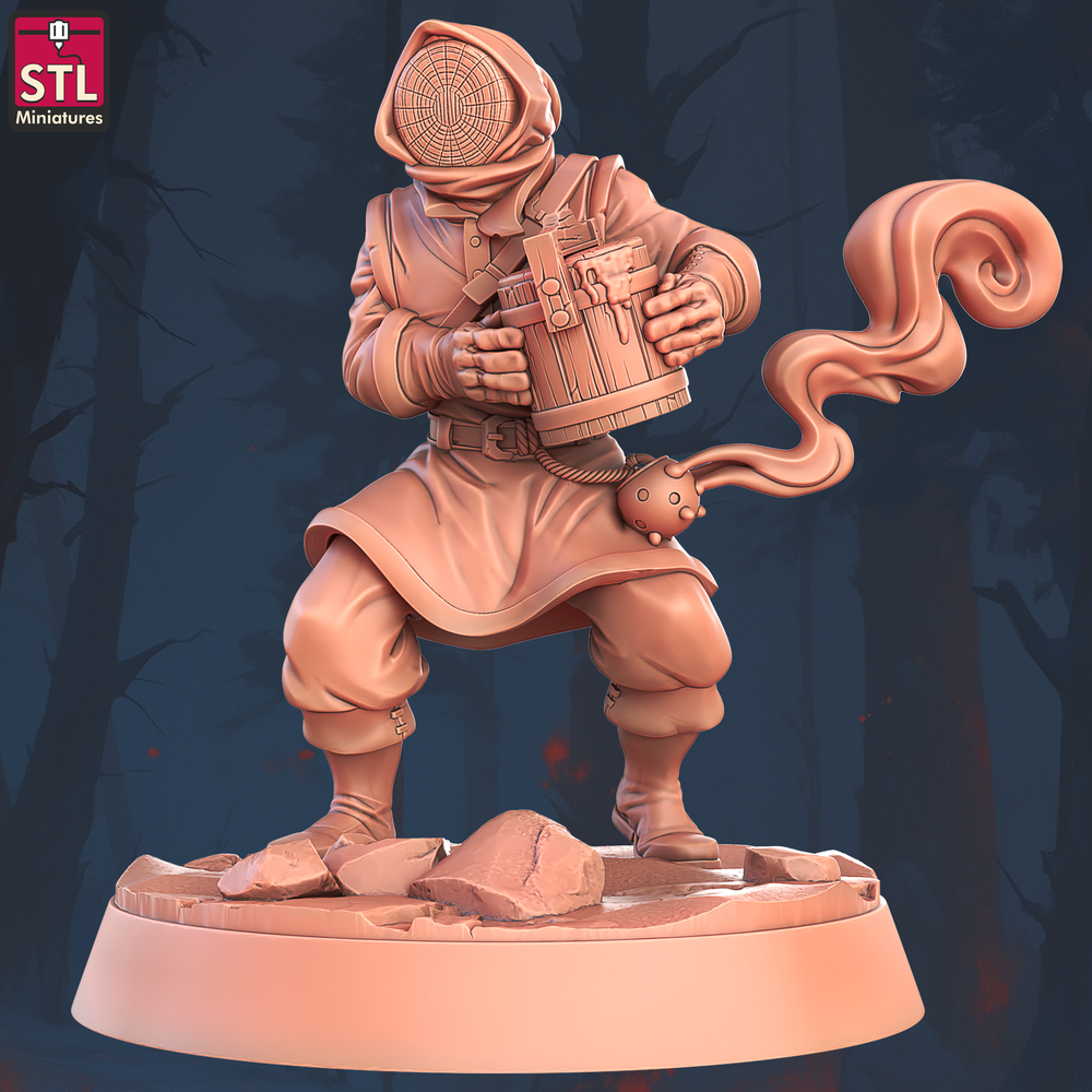 3D Printed STL Miniatures Beekeepers Set 28 - 32mm War Gaming D&D (Online Only)