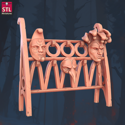 3D Printed STL Miniatures Masquerade Vetenian Carnival Set 28 - 32mm War Gaming D&D (Online Only)