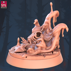3D Printed STL Miniatures Slimes Set 28 - 32mm War Gaming D&D (Online Only)