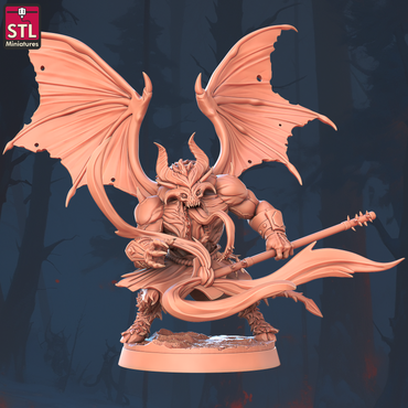 3D Printed STL Miniatures Terror Wing 28 - 32mm War Gaming D&D (Online Only)