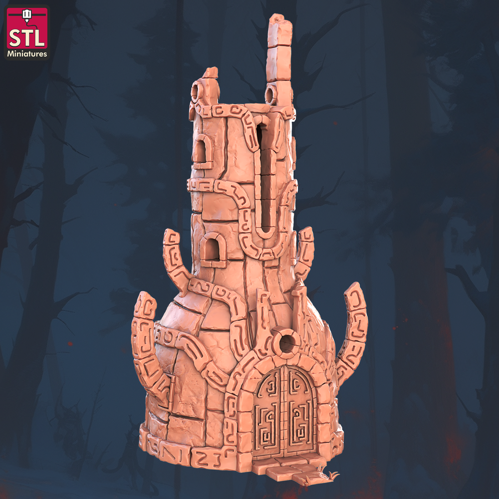 3D Printed STL Miniatures Floating Islands Set 28 - 32mm War Gaming D&D (Online Only)