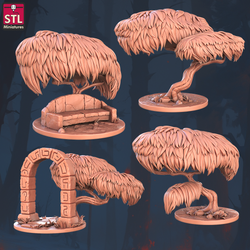 3D Printed STL Miniatures Floating Islands Set 28 - 32mm War Gaming D&D (Online Only)