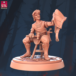 3D Printed STL Miniatures Saddlemaker Set 28 - 32mm War Gaming D&D (Online Only)