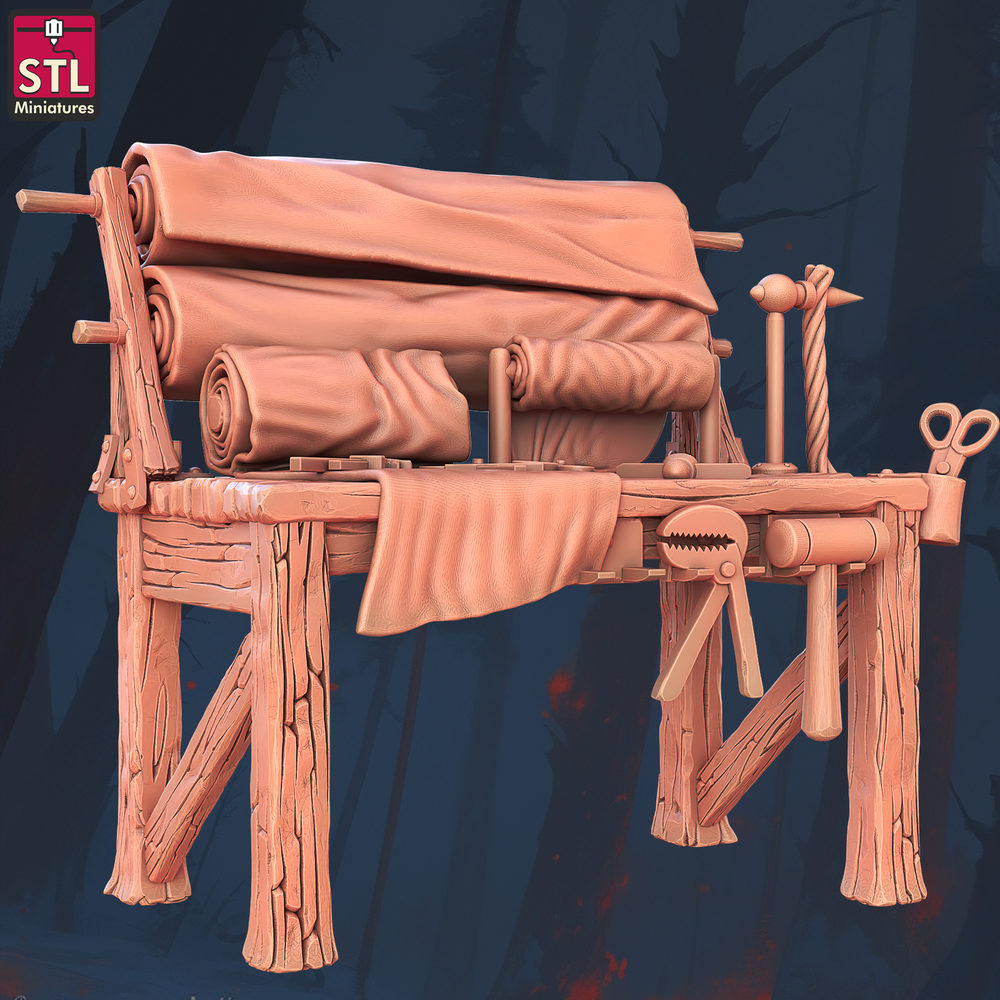 3D Printed STL Miniatures Saddlemaker Set 28 - 32mm War Gaming D&D (Online Only)