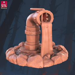 3D Printed STL Miniatures Sewers Workers Set 28 - 32mm War Gaming D&D (Online Only)