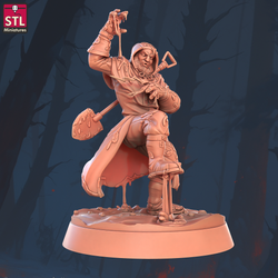 3D Printed STL Miniatures Sewers Workers Set 28 - 32mm War Gaming D&D (Online Only)