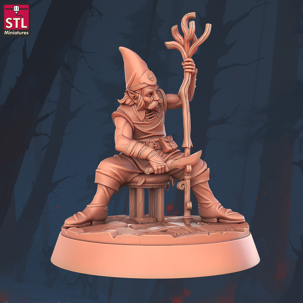 3D Printed STL Miniatures Staff Crafters Set 28 - 32mm War Gaming D&D (Online Only)