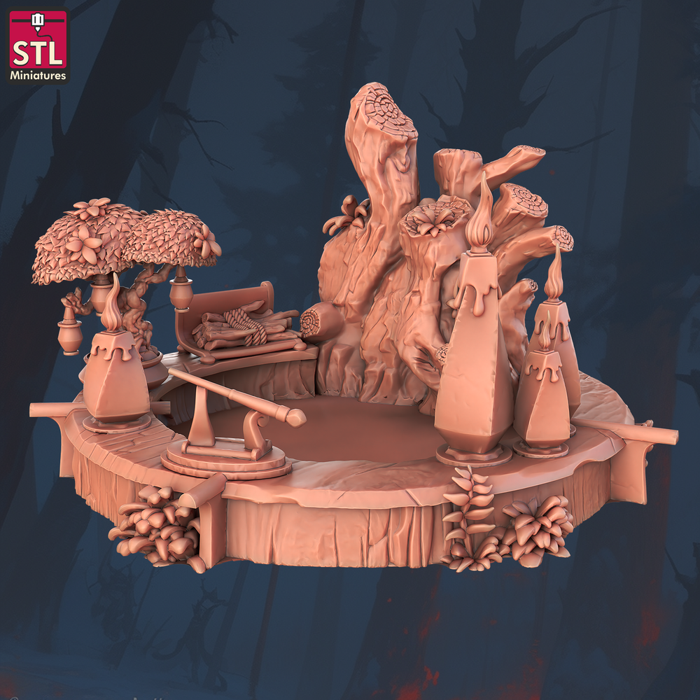 3D Printed STL Miniatures Staff Crafters Set 28 - 32mm War Gaming D&D (Online Only)