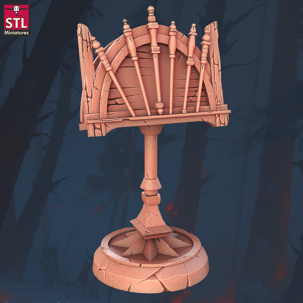 3D Printed STL Miniatures Staff Crafters Set 28 - 32mm War Gaming D&D (Online Only)