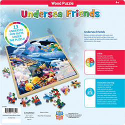 Wood Fun Facts - Undersea Friends 48 Piece Wood Jigsaw Puzzle (ONLINE ORDER ONLY)