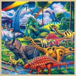 Wood Fun Facts - Dinosaur Friends 48 Piece Wood Jigsaw Puzzle (ONLINE ORDER ONLY)