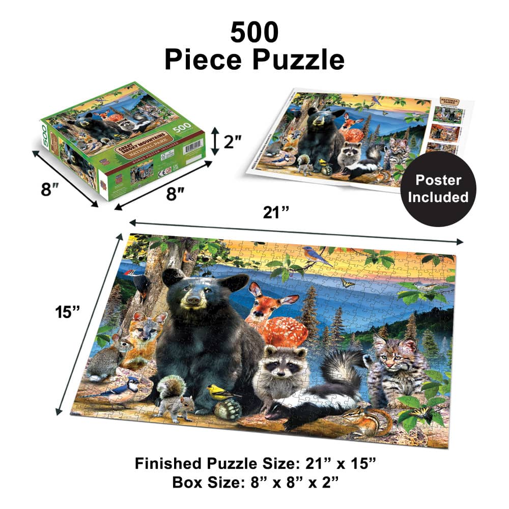 Great Smoky Mountains National Park 500 Piece Jigsaw Puzzle