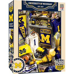 Michigan Wolverines - Locker Room 500 Piece Jigsaw Puzzle (ONLINE ORDER ONLY)