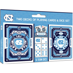 UNC Tar Heels - 2-Pack Playing Cards & Dice Set (ONLINE ORDER ONLY)