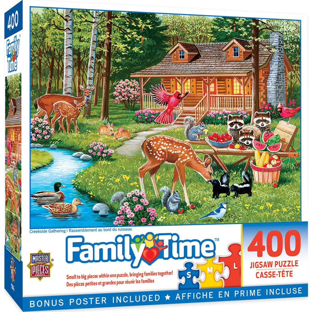 Family Time - Creekside Gathering 400 Piece Jigsaw Puzzle (ONLINE ORDER ONLY)